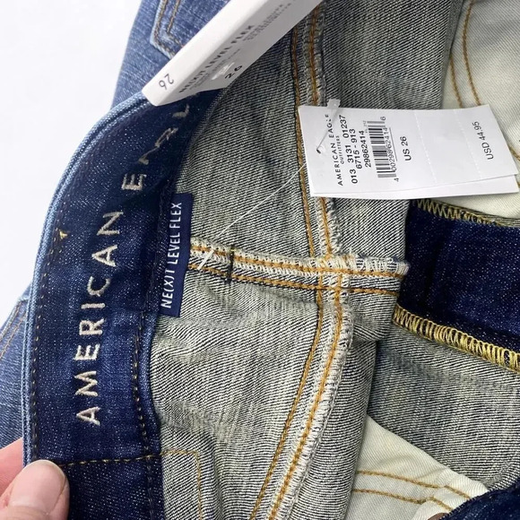 NWT NEW American Eagle AE Next Level Stretch FLEX Bermuda Denim Jean Short 26 - Picture 11 of 11
